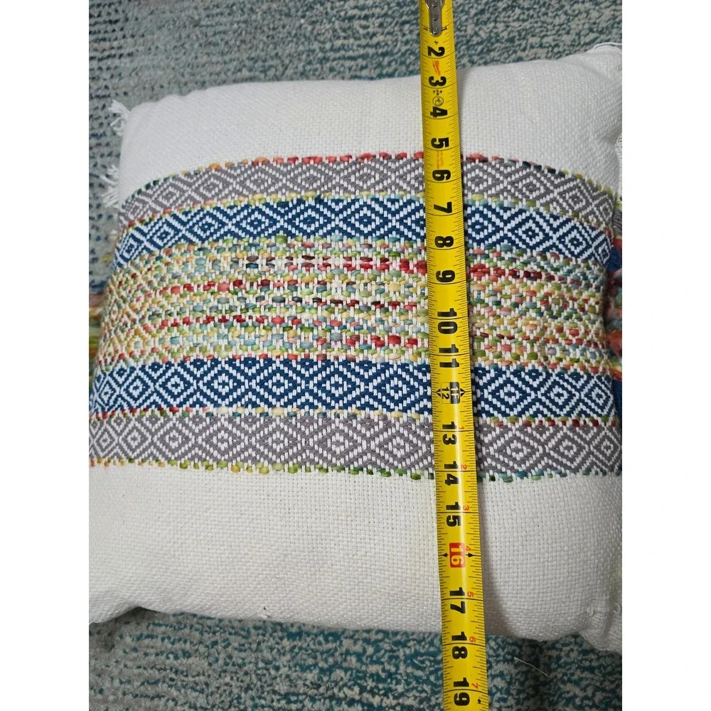 Carol & Frank Sunny Daze Ashley Throw Blanket & Pillow Set Cream Multi New